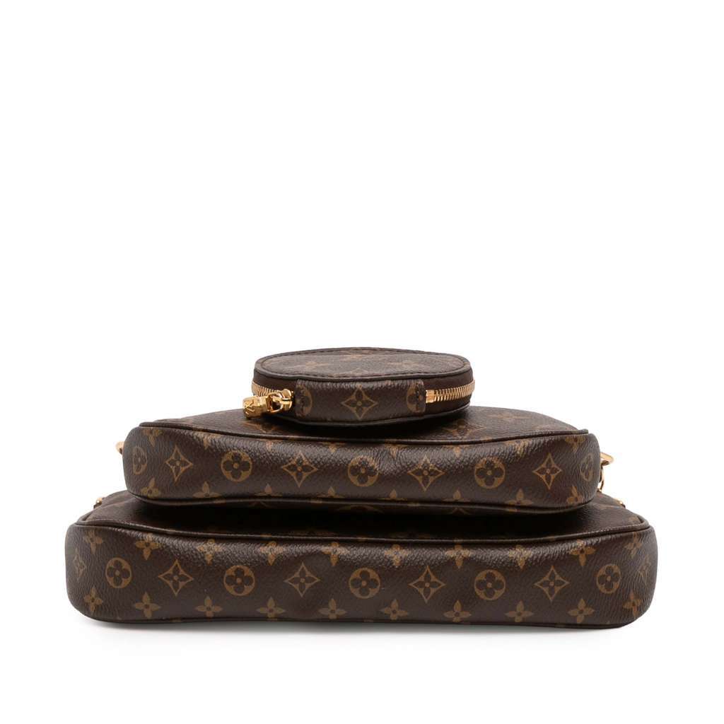 Louis Vuitton Monogram Multi Pochette Accessoires Brown Good - Inside View