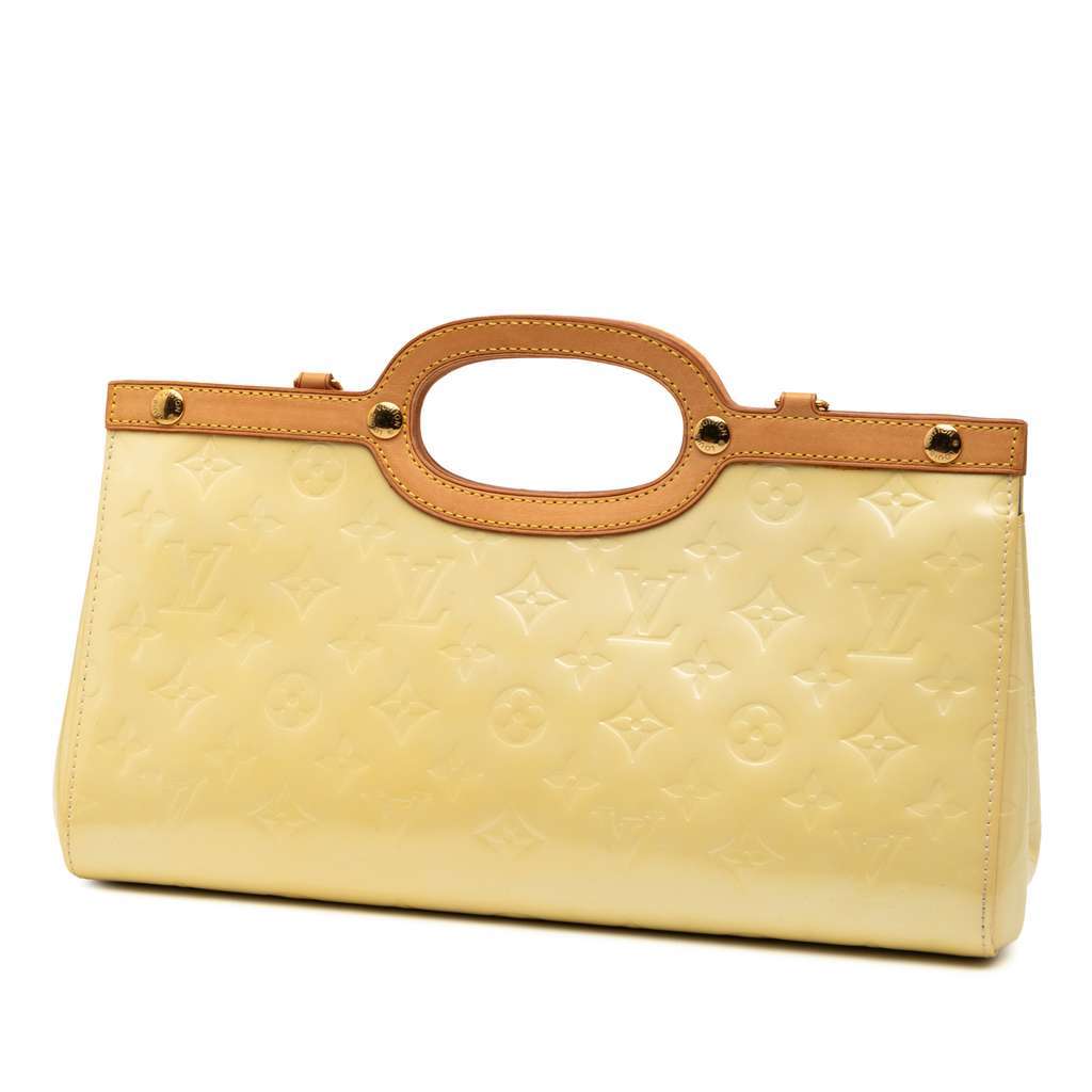 Louis Vuitton Monogram Vernis Roxbury Drive Yellow Leather Good - Back View