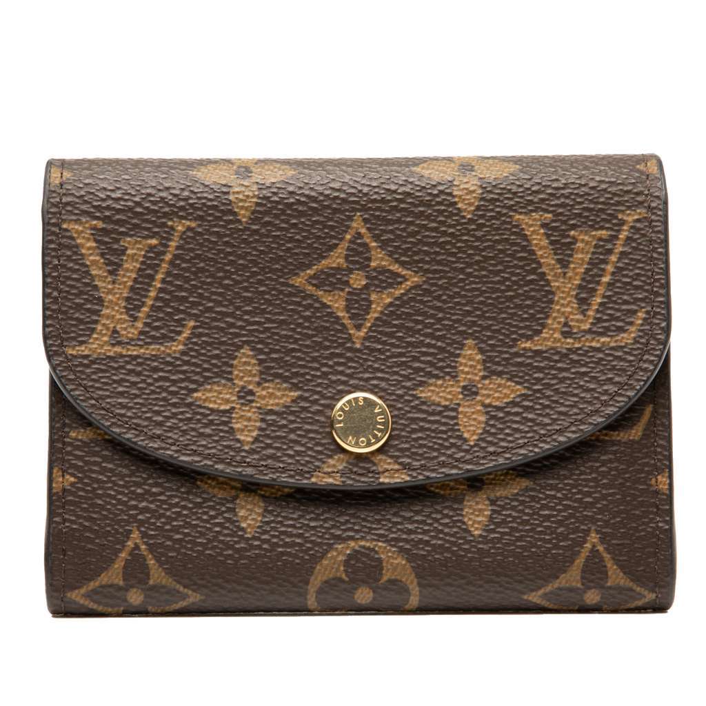 Louis Vuitton Monogram Rosalie Coin Purse Brown Good - Front View
