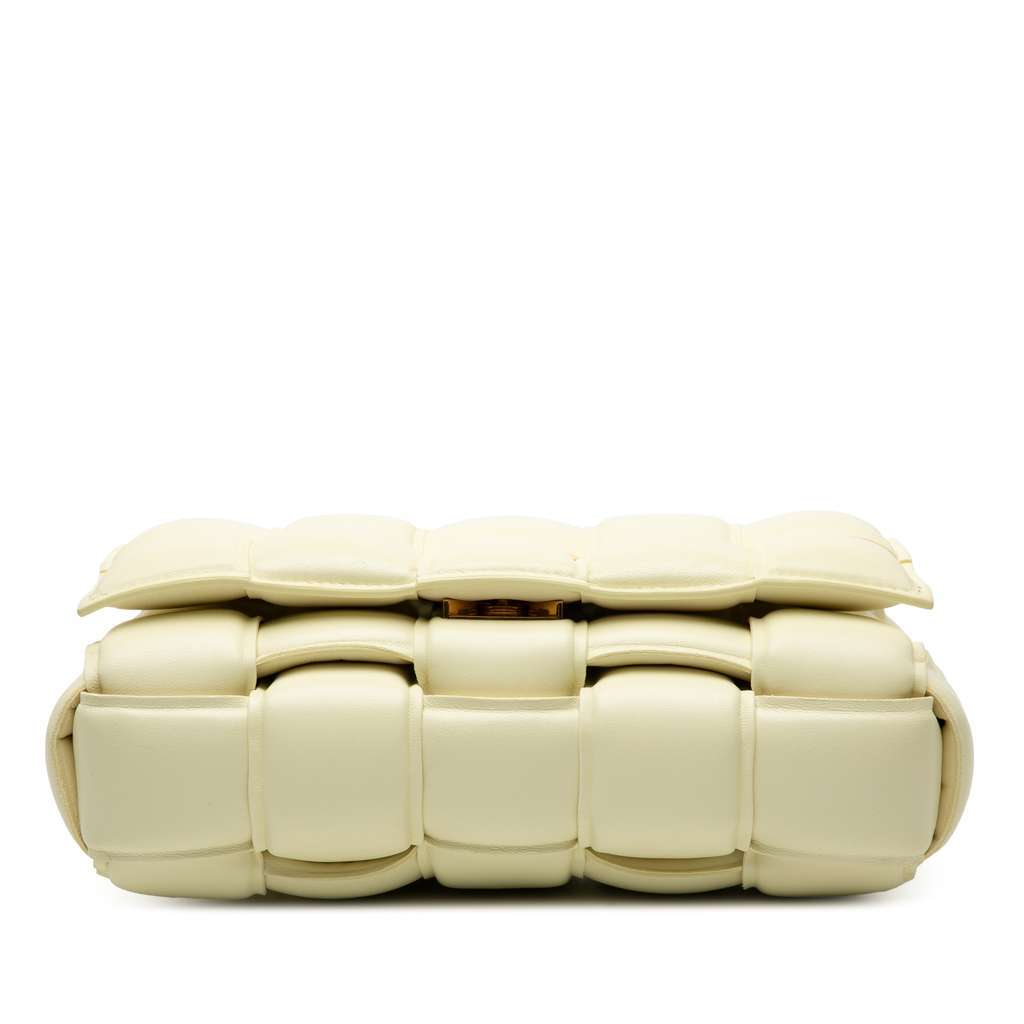 Bottega Veneta Nappa Intrecciato Padded Cassette Crossbody Yellow Leather Very good - Inside View