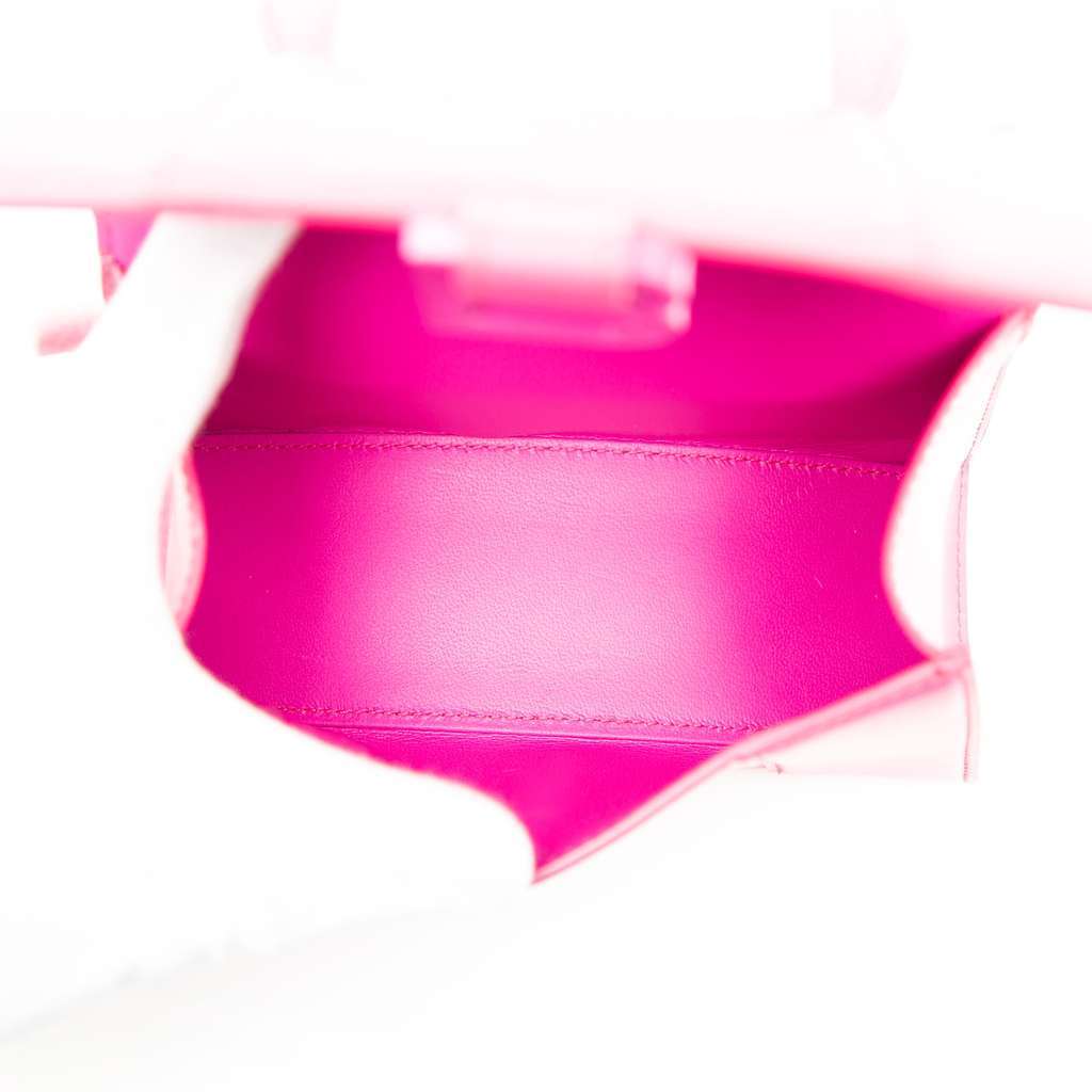 Balenciaga XS Calfskin Hourglass Top Handle Bag Pink Leather Very good condition - Model View