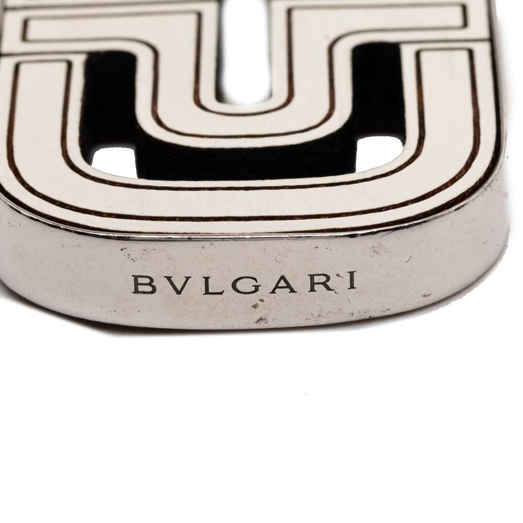 Bvlgari Sterling Silver and Leather Parentesi Pendant Necklace Silver Silver Very good condition - Inside View