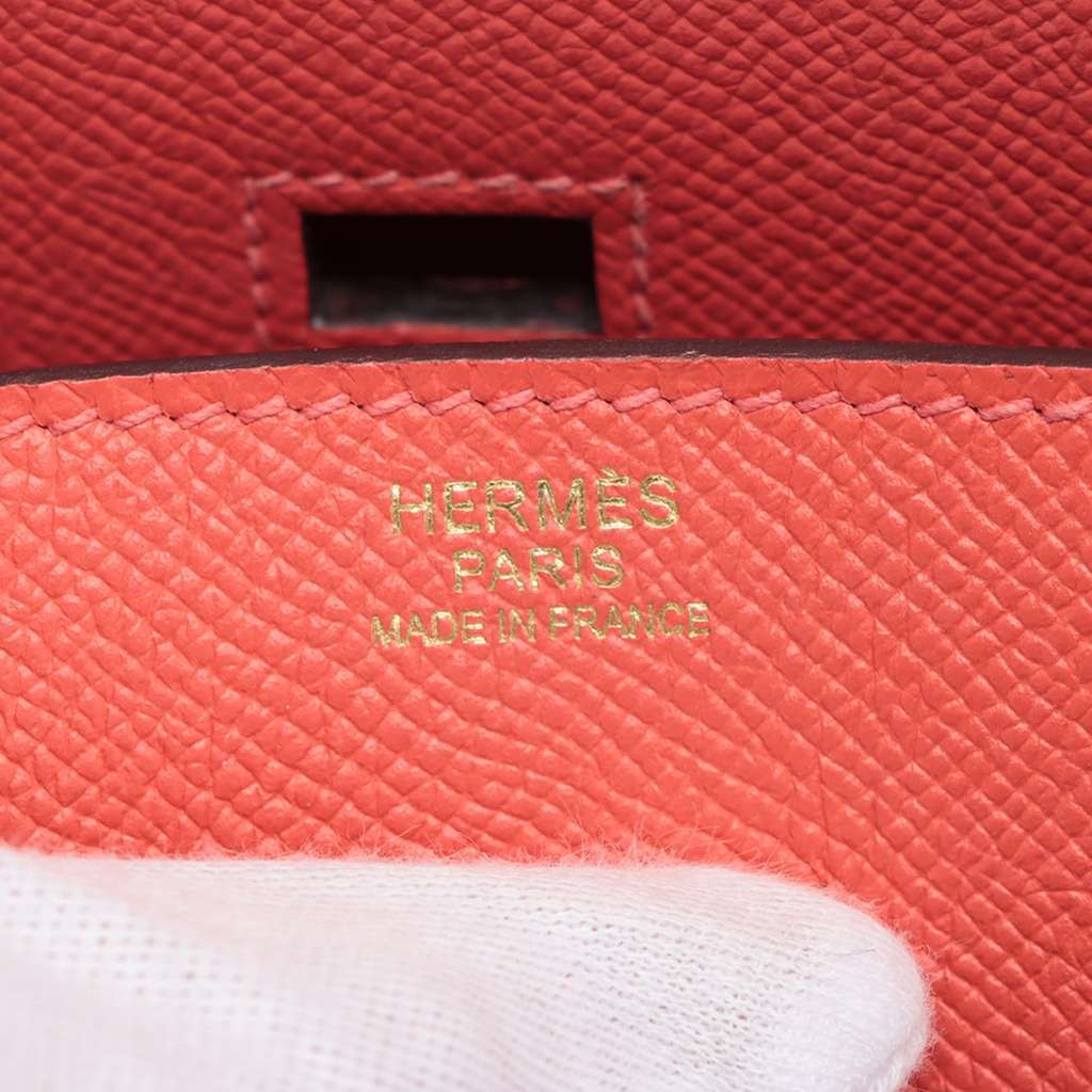 Hermès Epsom Birkin Retourne 30 Red Leather Good condition - Box View