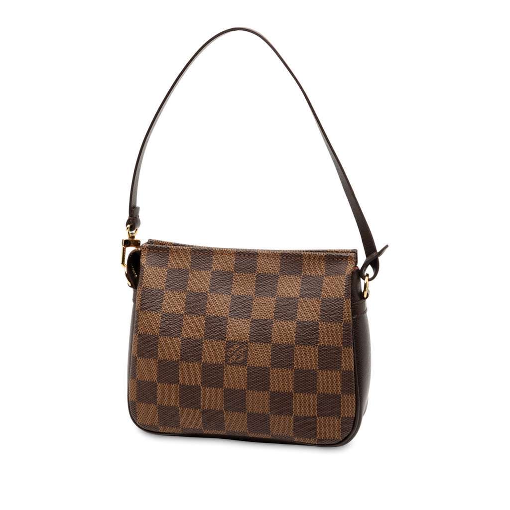 Louis Vuitton Damier Ebene Trousse Pochette Brown Very good - Back View