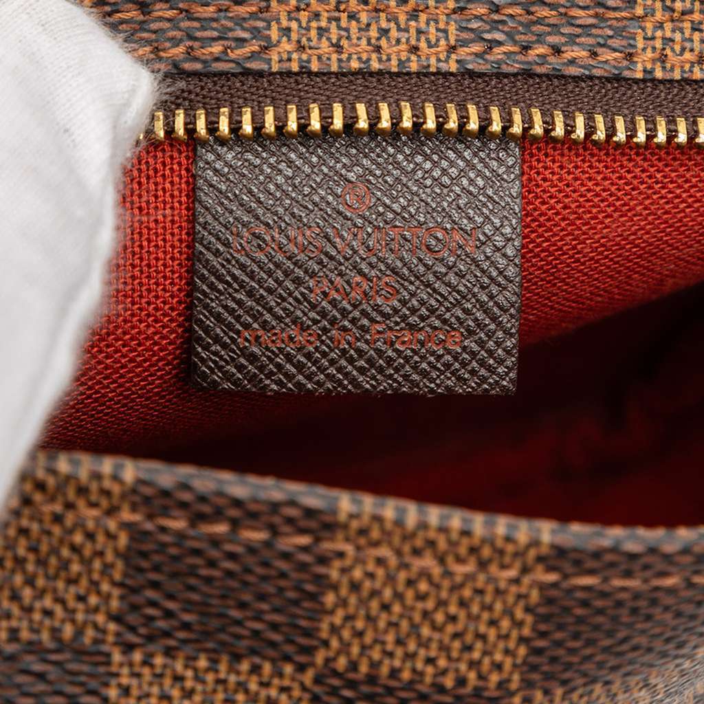 Louis Vuitton Damier Ebene Trousse Pochette Brown Very good - Box View