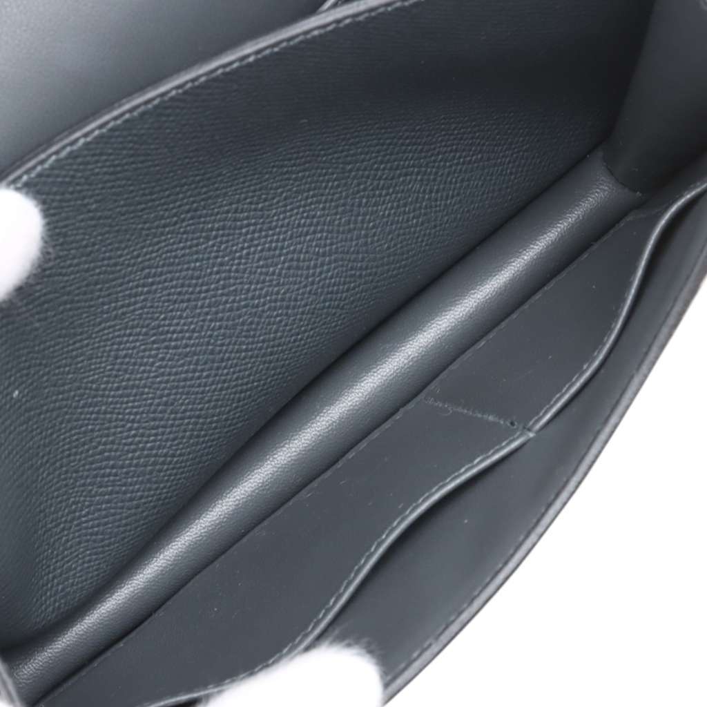 Hermès Mini Epsom Constance III 18 Grey Leather Good condition - Inside View