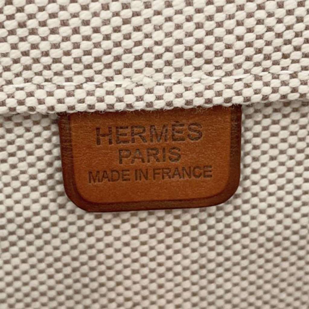 Hermès Toile H Plume Quadrige au Fil Steeple 31 Brown Canvas Good condition - Box View