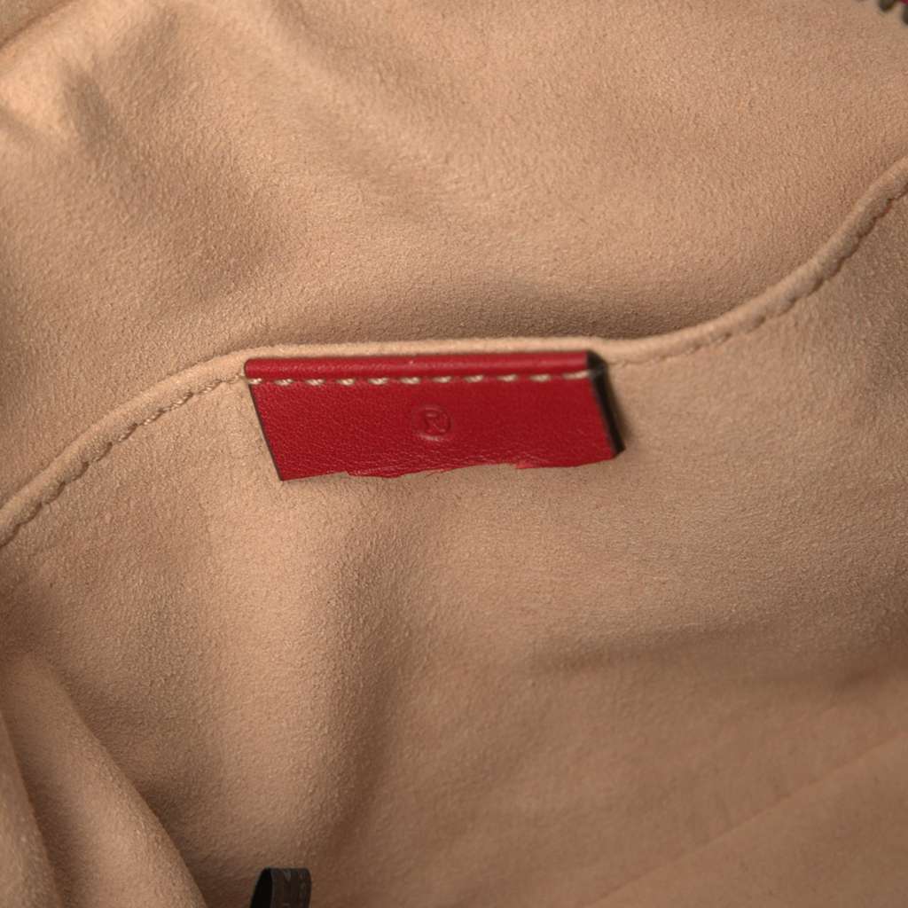Gucci GG Marmont Matelasse Leather Belt Bag Red Leather Very good - Box View