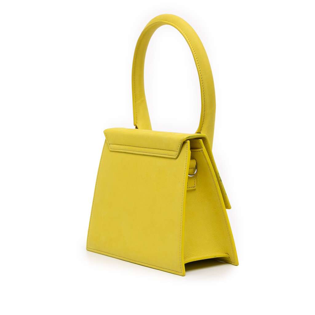 Jacquemus Leather Le Grand Chiquito Yellow Leather Good - Back View