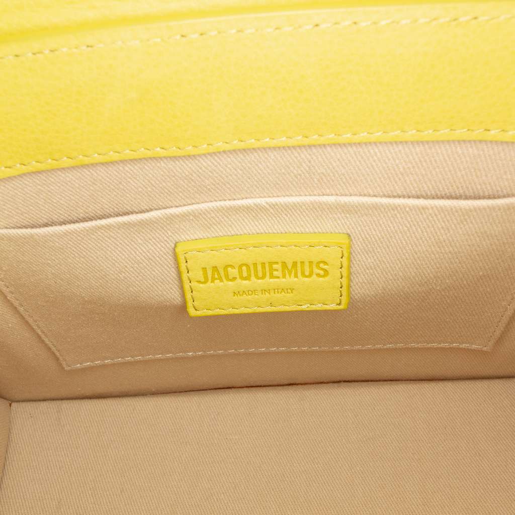 Jacquemus Leather Le Grand Chiquito Yellow Leather Good - Box View