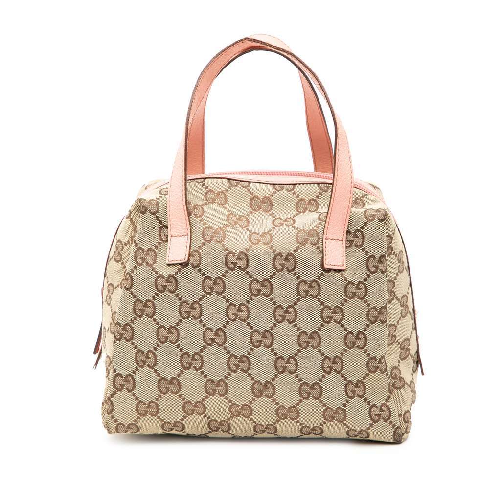 Gucci Mini GG Canvas Balthus Tofu Bag Brown Canvas Very good condition - Front View