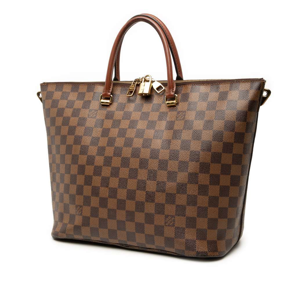 Louis Vuitton Damier Ebene Belmont MM Brown Very good condition - Back View