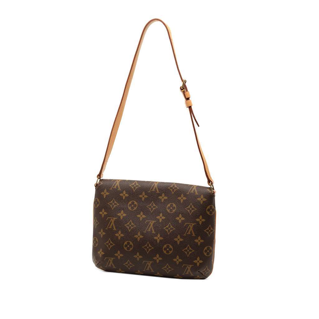Louis Vuitton Monogram Musette Tango Short Strap Brown Good - Back View