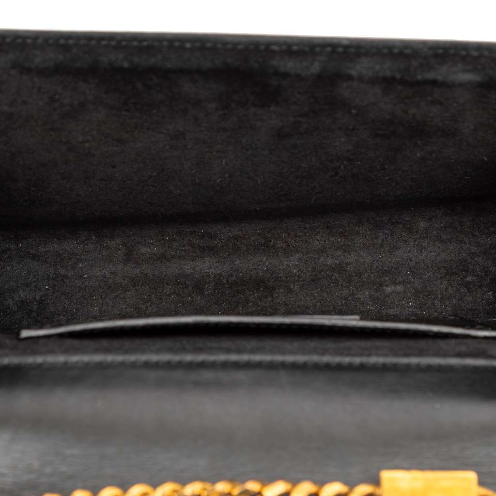 Saint Laurent Small Smooth Calfskin Monogram Kate Tassel Crossbody Black Leather Very good - Model View