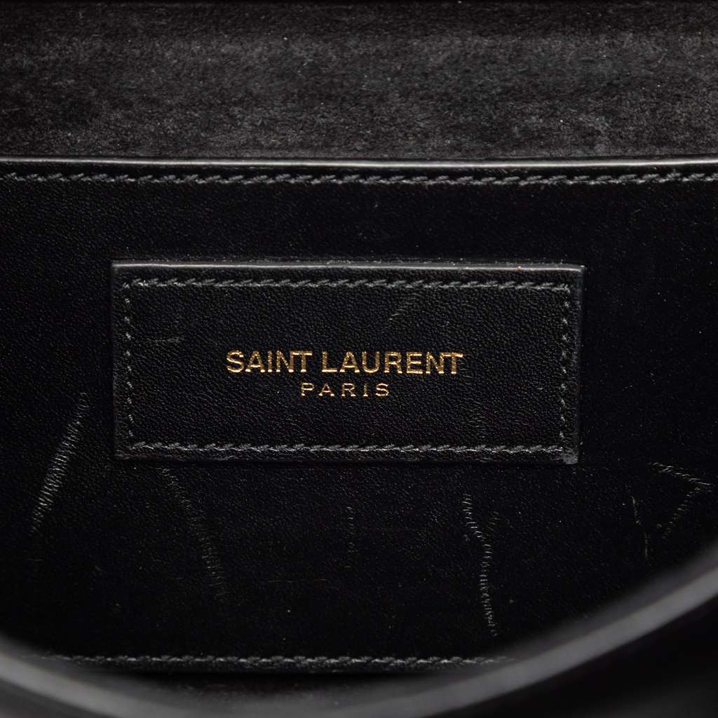 Saint Laurent Small Smooth Calfskin Monogram Kate Tassel Crossbody Black Leather Very good - Box View