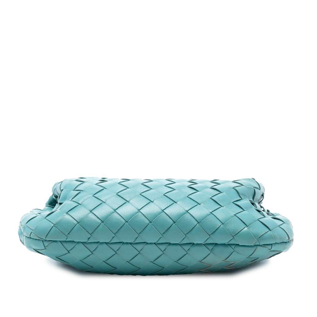 Bottega Veneta Mini Nappa Intrecciato Jodie Blue Leather Very good condition - Inside View