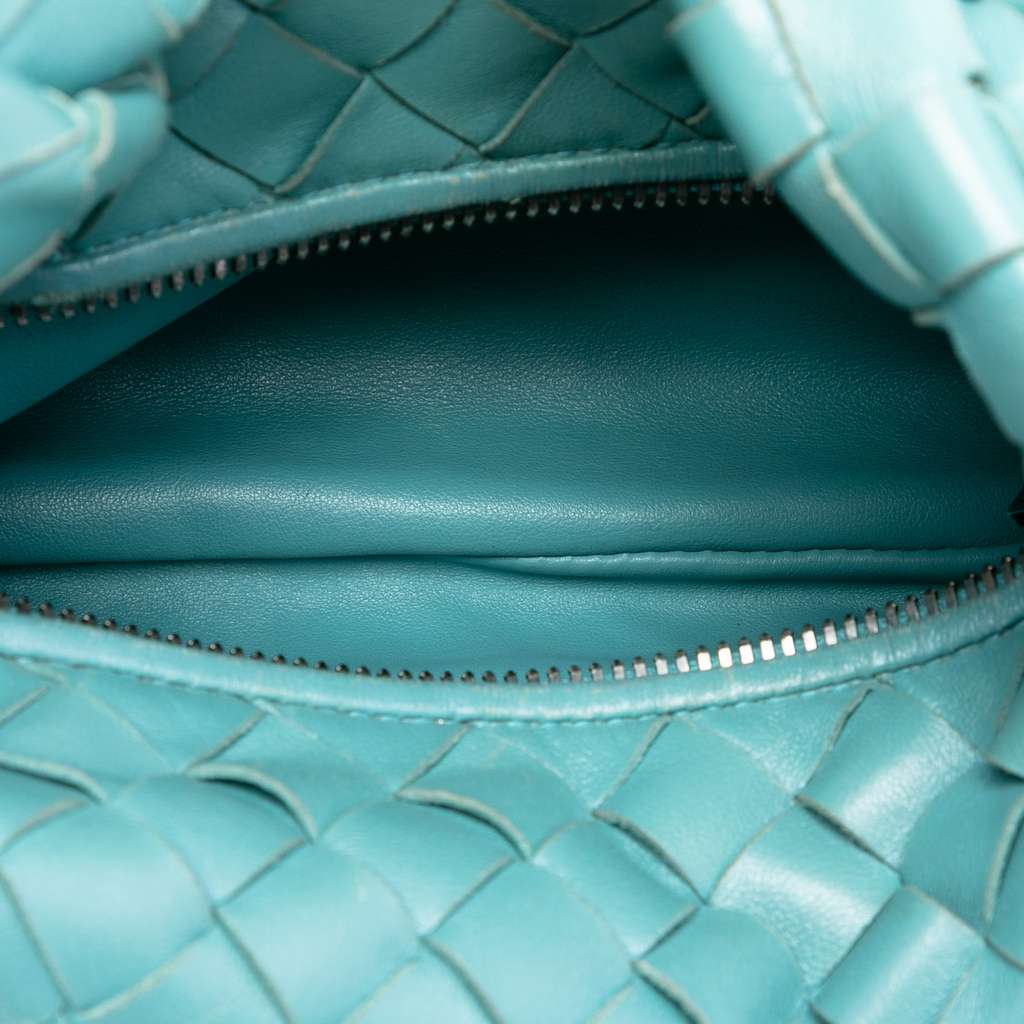 Bottega Veneta Mini Nappa Intrecciato Jodie Blue Leather Very good condition - Model View