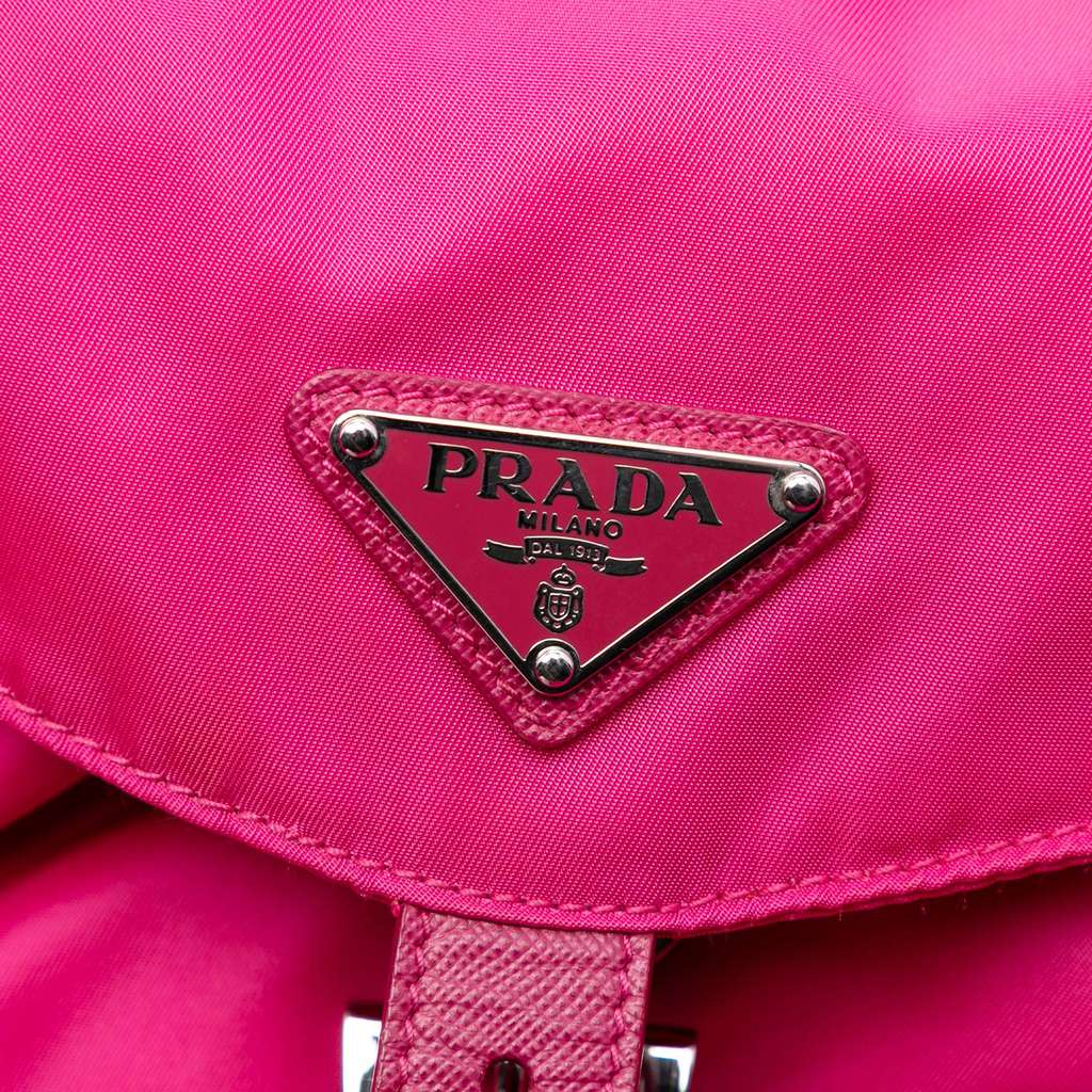 Prada Tessuto Drawstring Backpack Pink Good - Box View