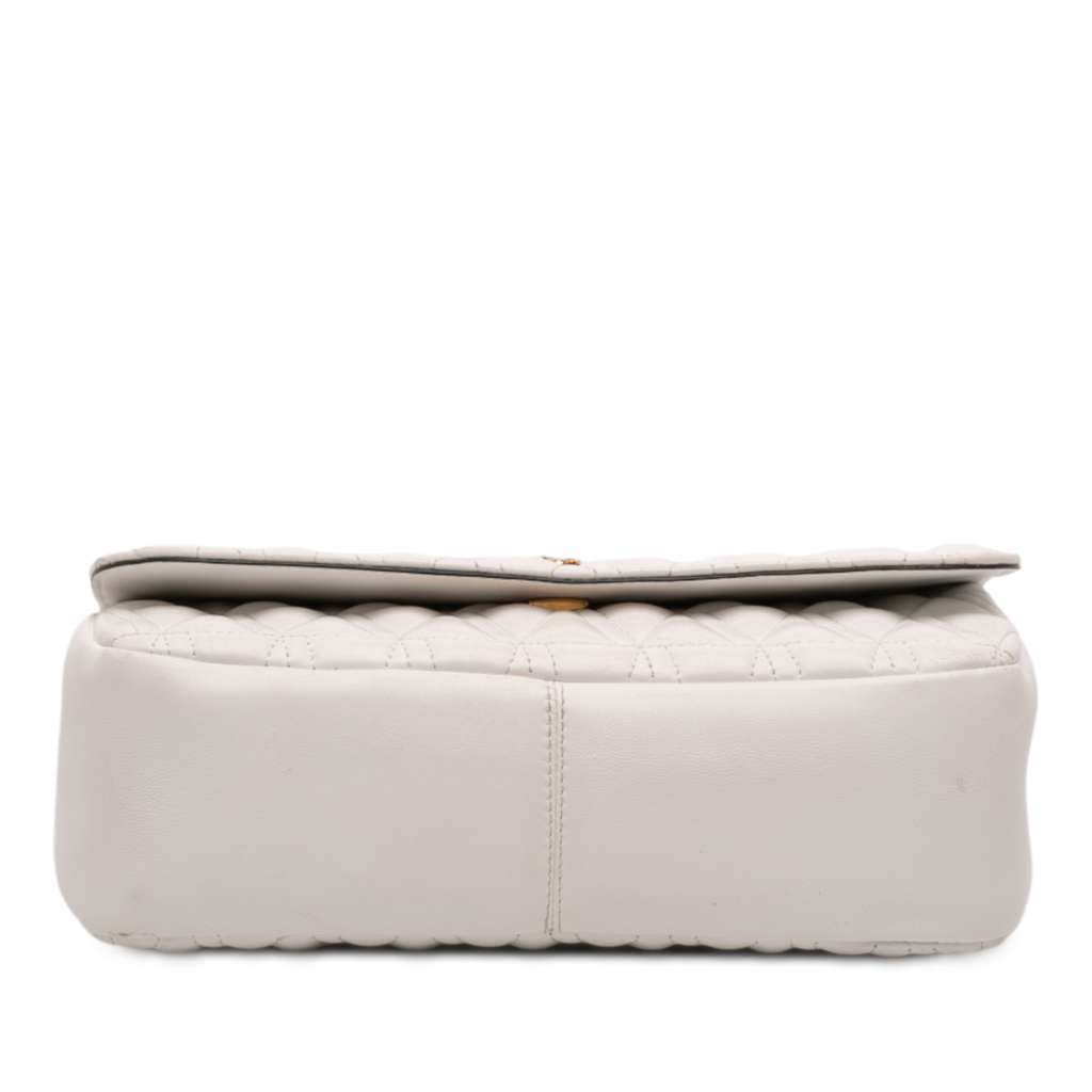 Versace Nappa Leather Virtus V Crossbody White Leather Very good - Inside View