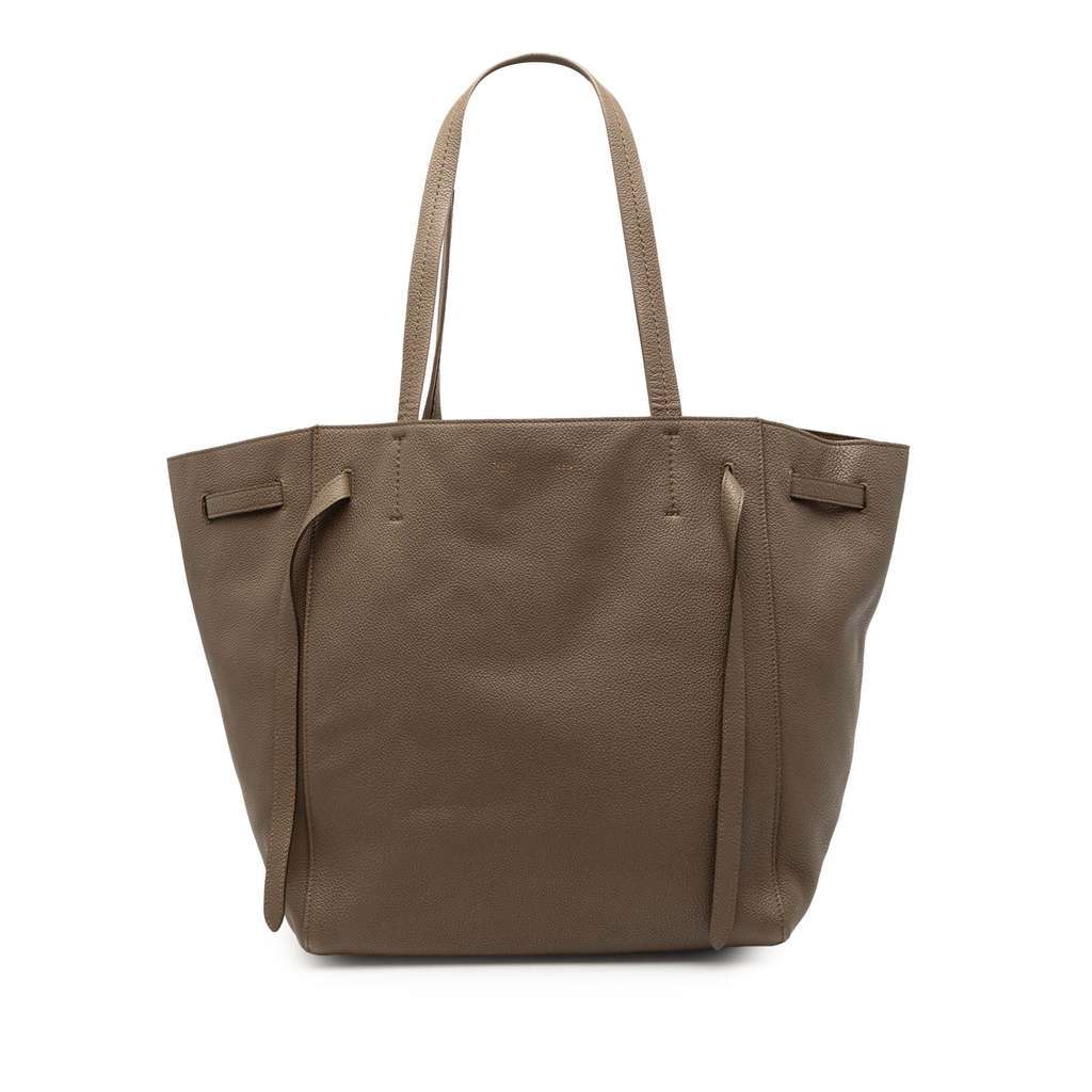 Celine Small Leather Phantom Cabas Tote Brown Leather Very good - Front View