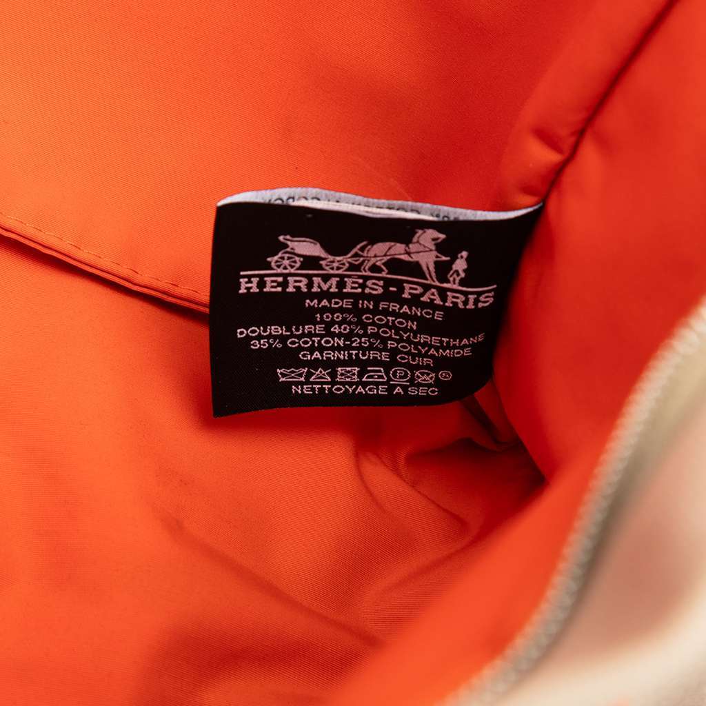 Hermès Canvas Jimetou Jumping Case Orange Canvas Very good - Box View