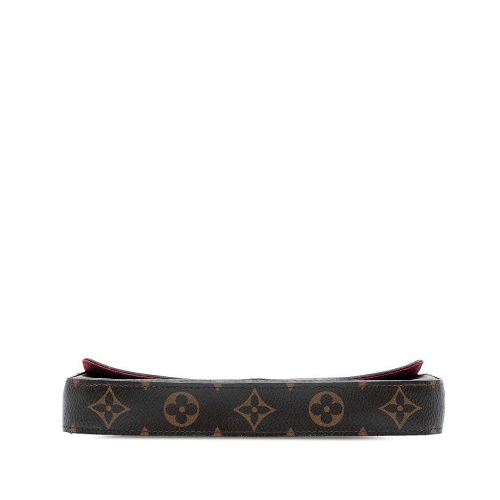 Louis Vuitton Monogram Pochette Felicie Brown Good - Inside View