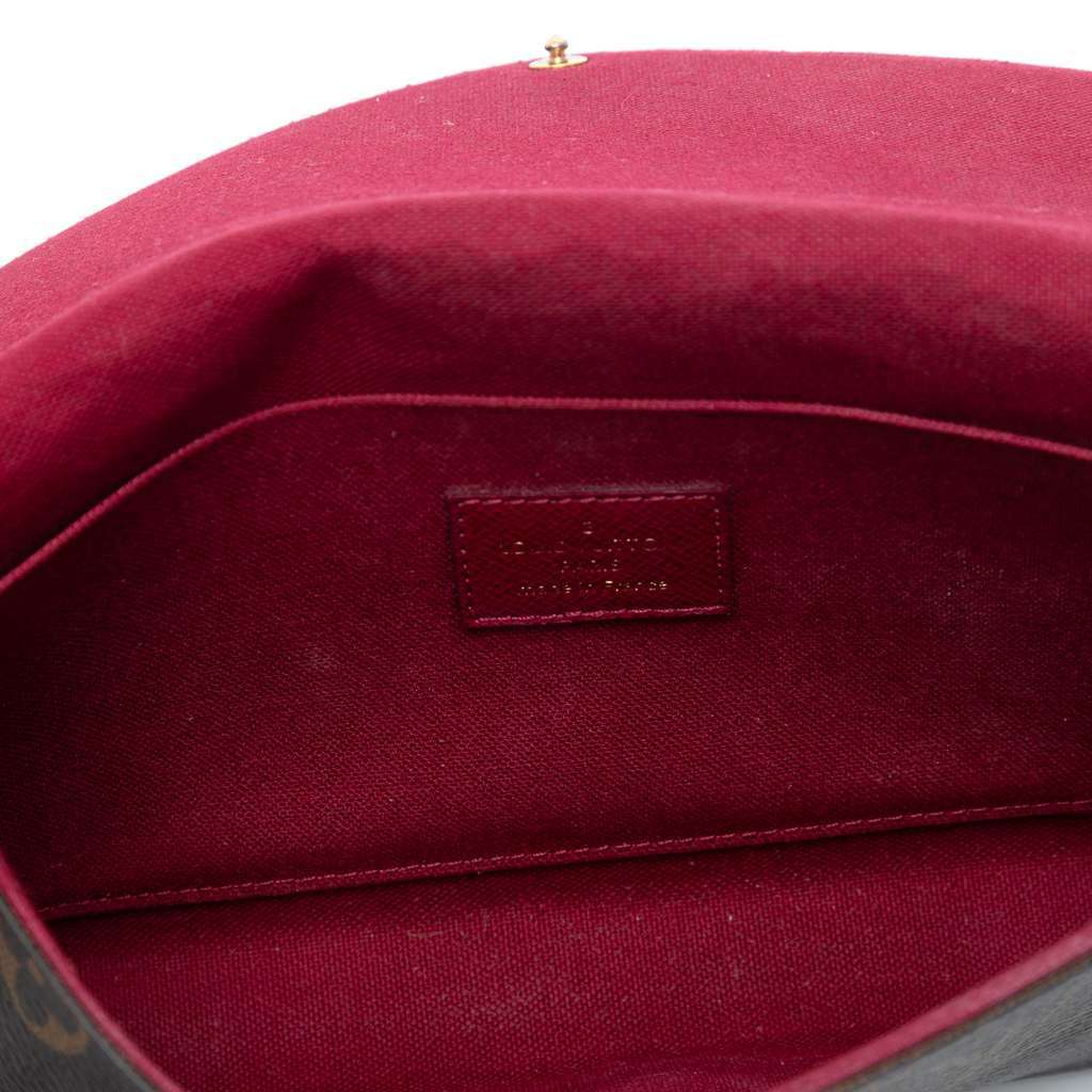 Louis Vuitton Monogram Pochette Felicie Brown Good - Model View