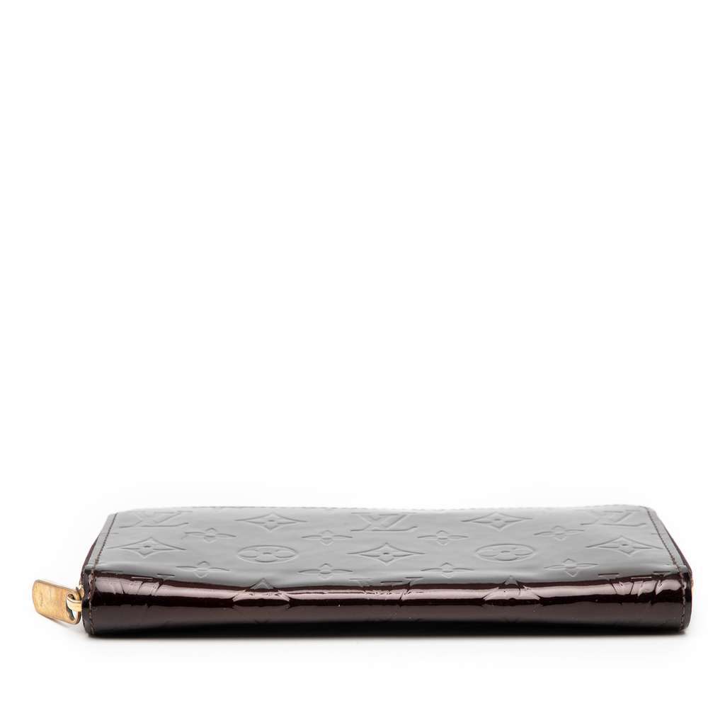 Louis Vuitton Monogram Vernis Zippy Long Wallet Purple Leather Good - Inside View