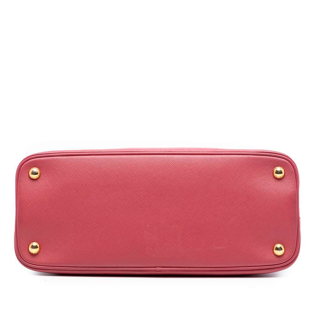 Prada Medium Saffiano Lux Promenade Satchel Pink Leather Very good - Inside View