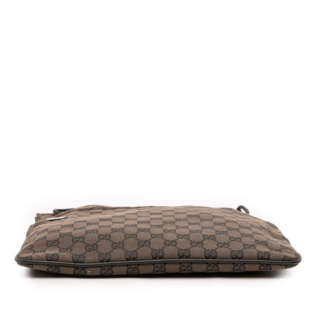 Gucci GG Canvas Shoulder Bag Brown Canvas Good - Inside View