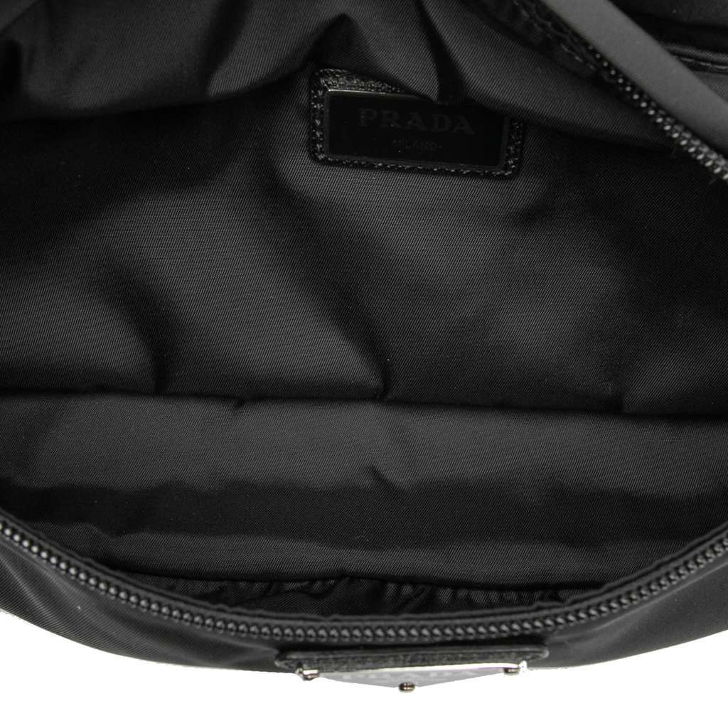 Prada Tessuto Multi Pocket Belt Bag Black Good condition - Box View