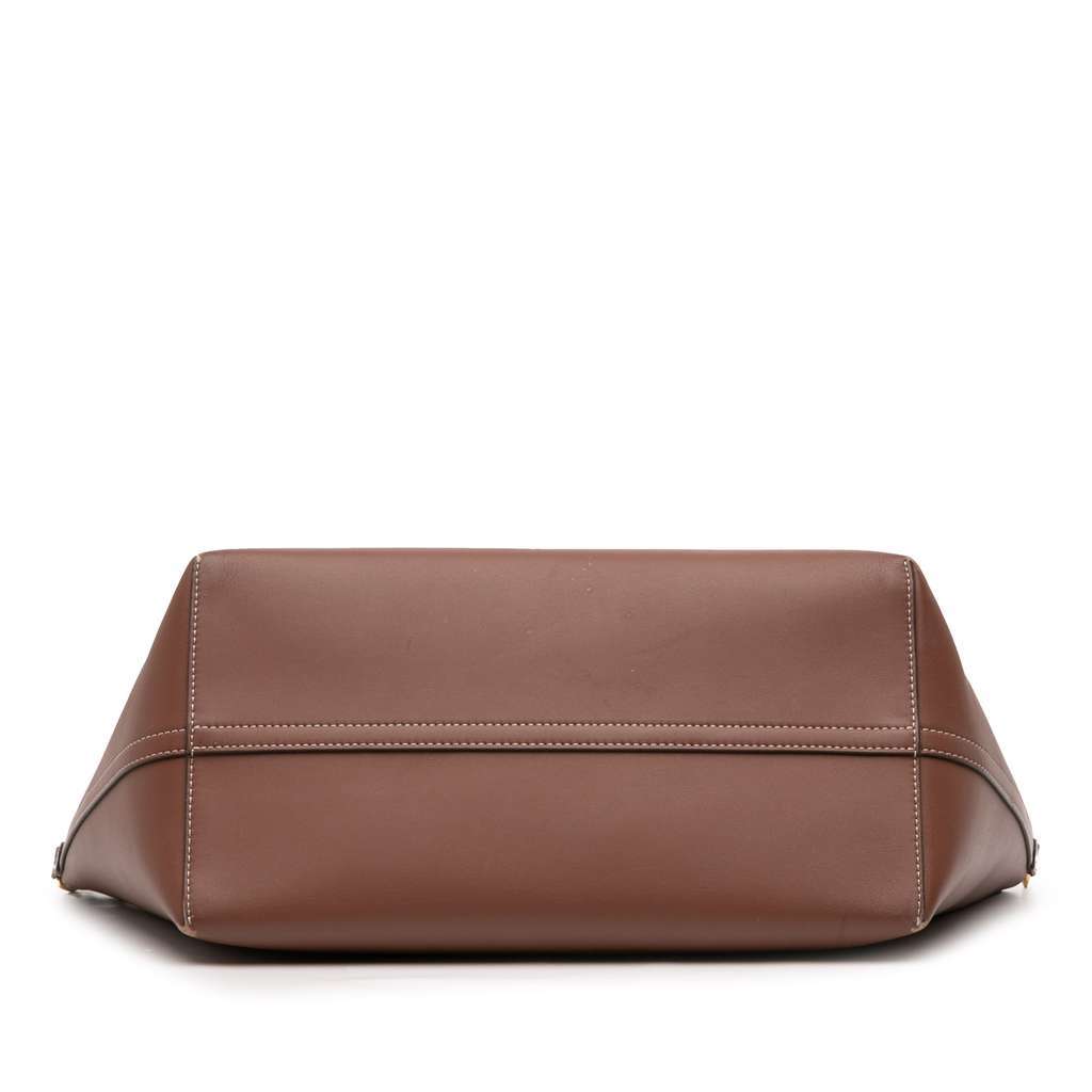 Burberry Medium Calfskin Soft Pocket Satchel Brown Leather Good condition - Inside View