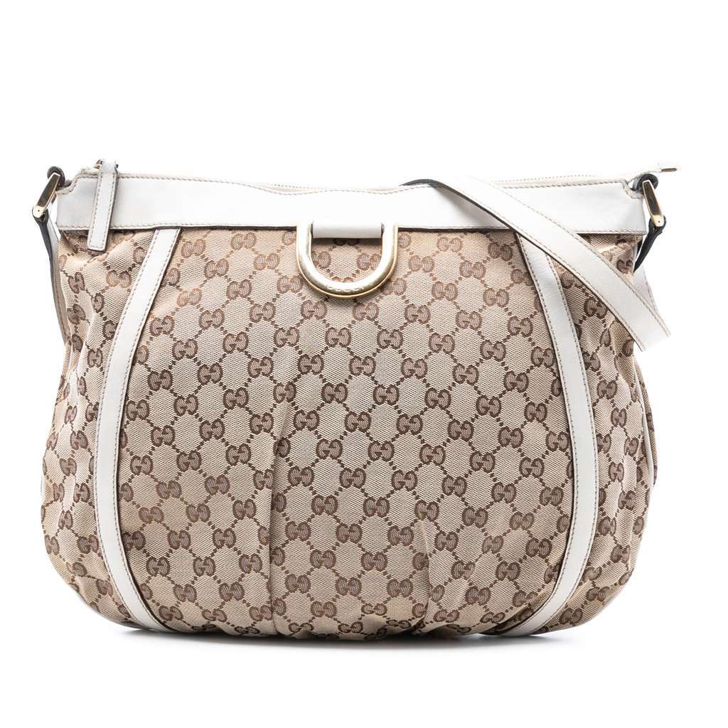 Gucci GG Canvas Abbey D Ring Crossbody Brown Canvas Very good - Front View
