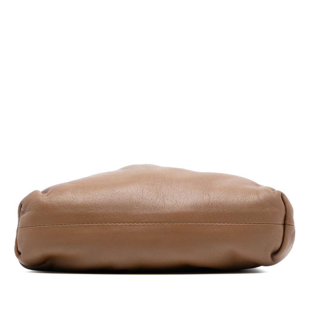 Bottega Veneta Lambskin The Mini Pouch Crossbody Brown Leather Very good condition - Inside View