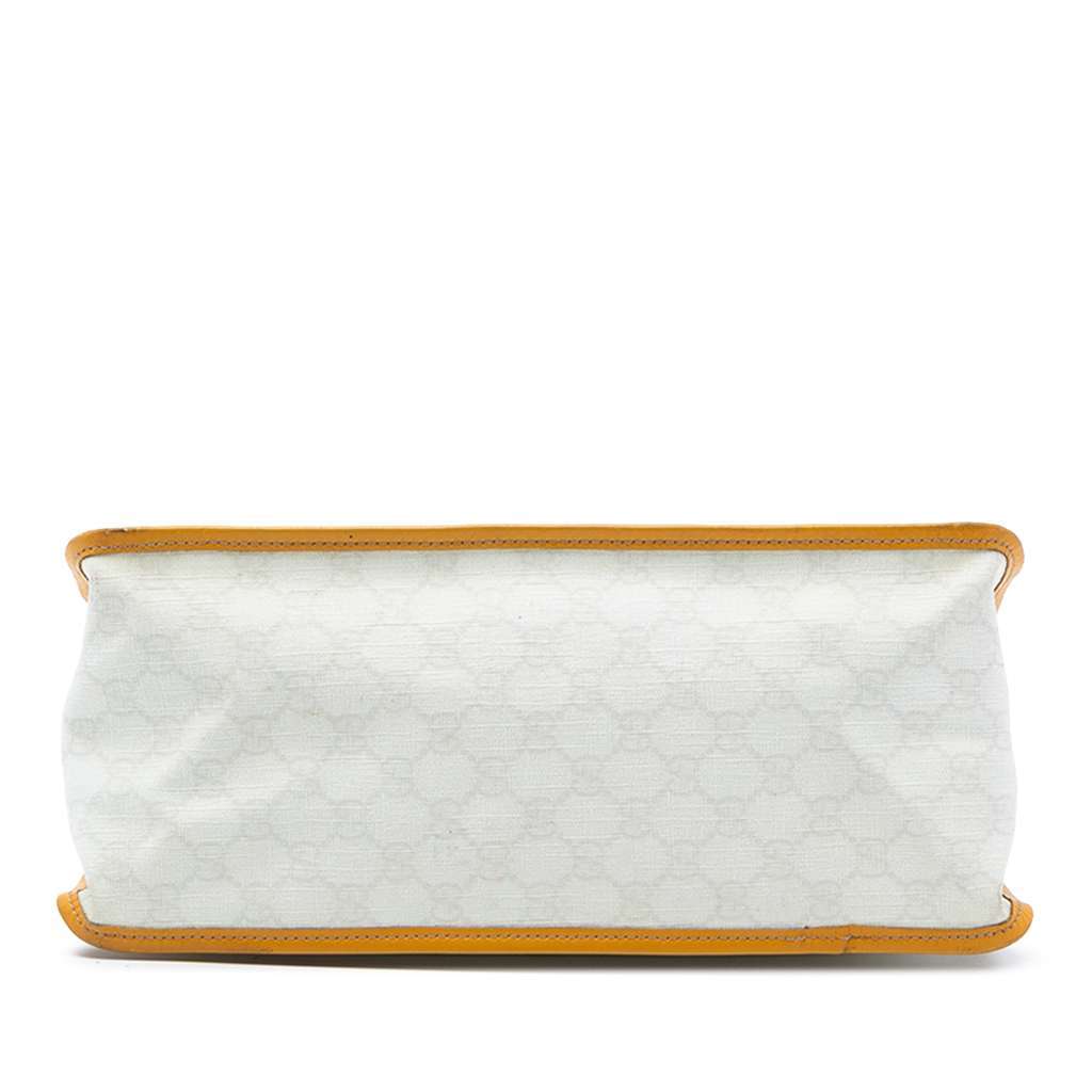 Gucci GG Supreme Satchel White Canvas Very good condition - Inside View