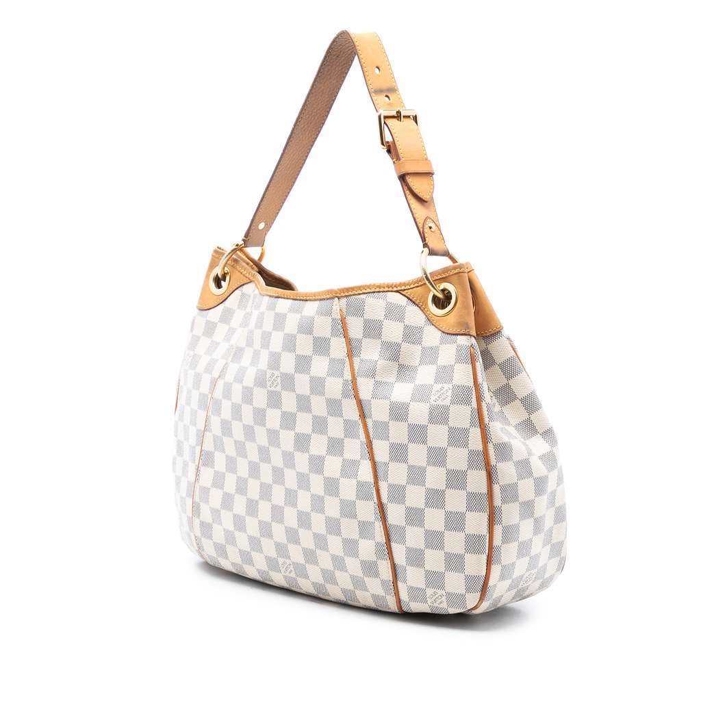 Louis Vuitton Damier Azur Galliera PM White Good - Back View