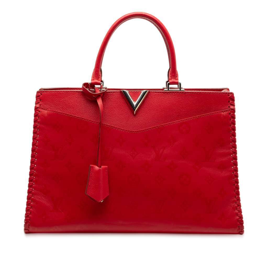 Louis Vuitton Monogram Very Leather Very Zipped Red Leather Very good condition - Front View