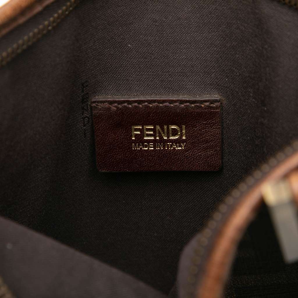 Fendi Zucca Coated Canvas Crossbody Brown Canvas Very good - Box View