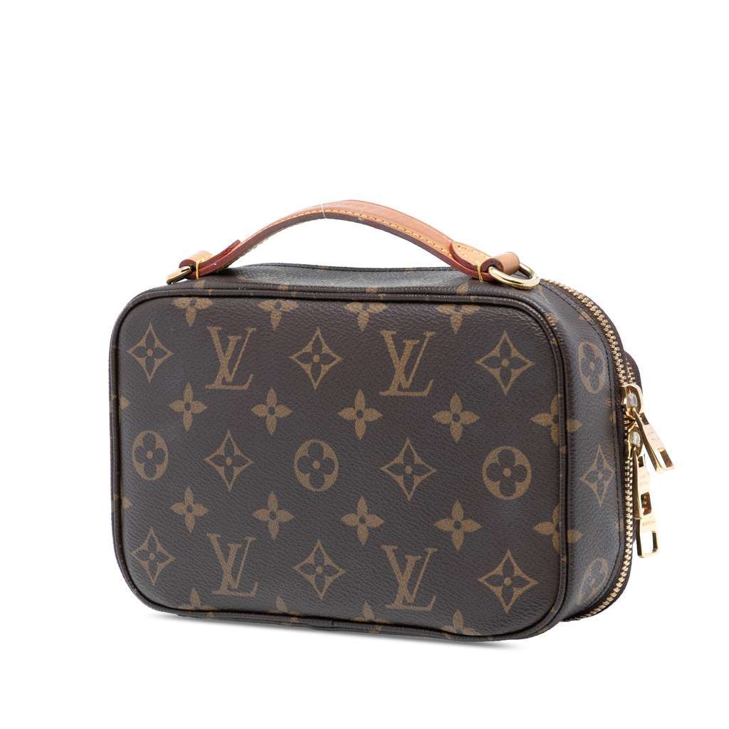 Louis Vuitton Monogram Utility Satchel Brown Very good - Back View