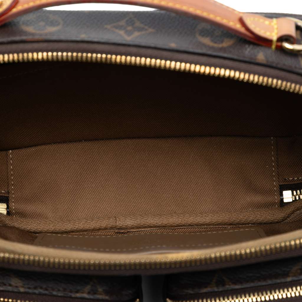 Louis Vuitton Monogram Utility Satchel Brown Very good - Model View