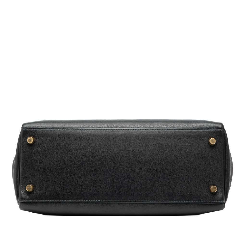 Hermès Togo Kelly II Retourne 28 Black Leather Good condition - Inside View