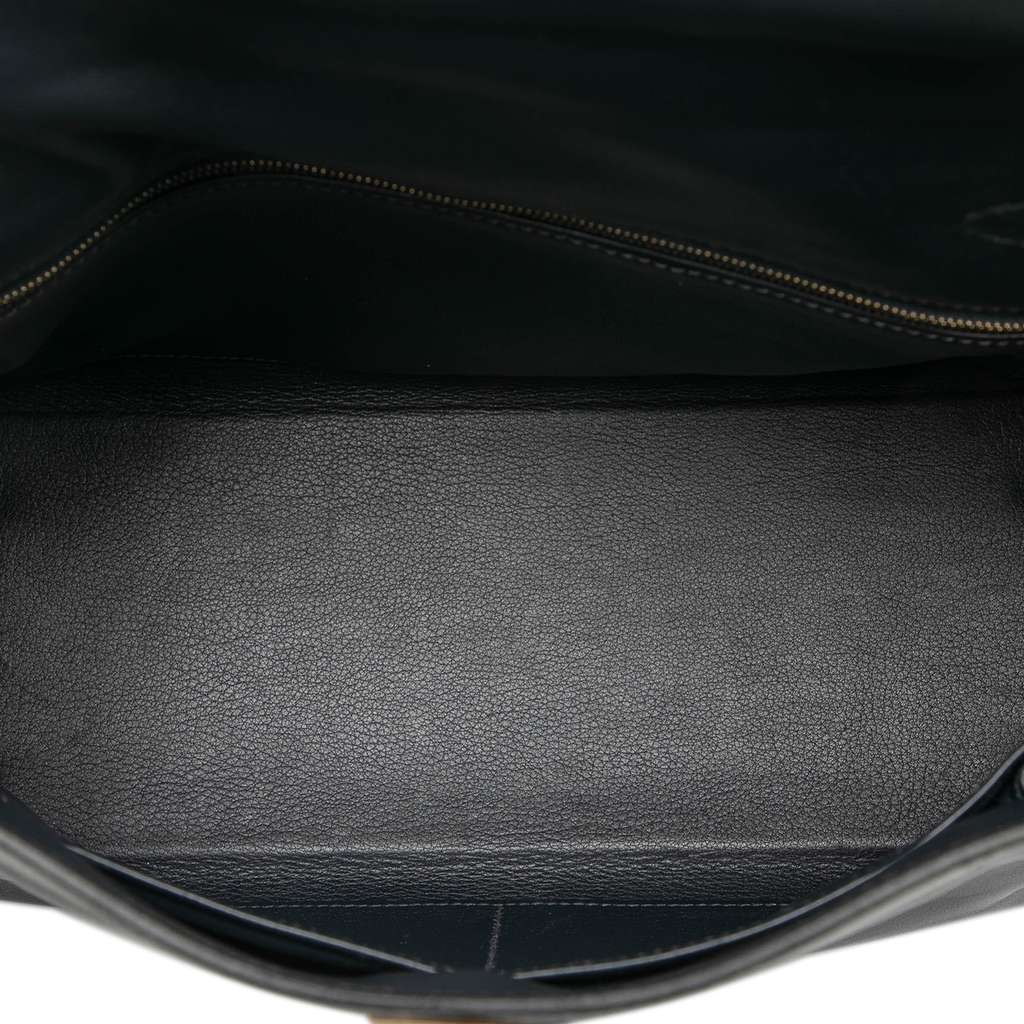 Hermès Togo Kelly II Retourne 28 Black Leather Good condition - Model View