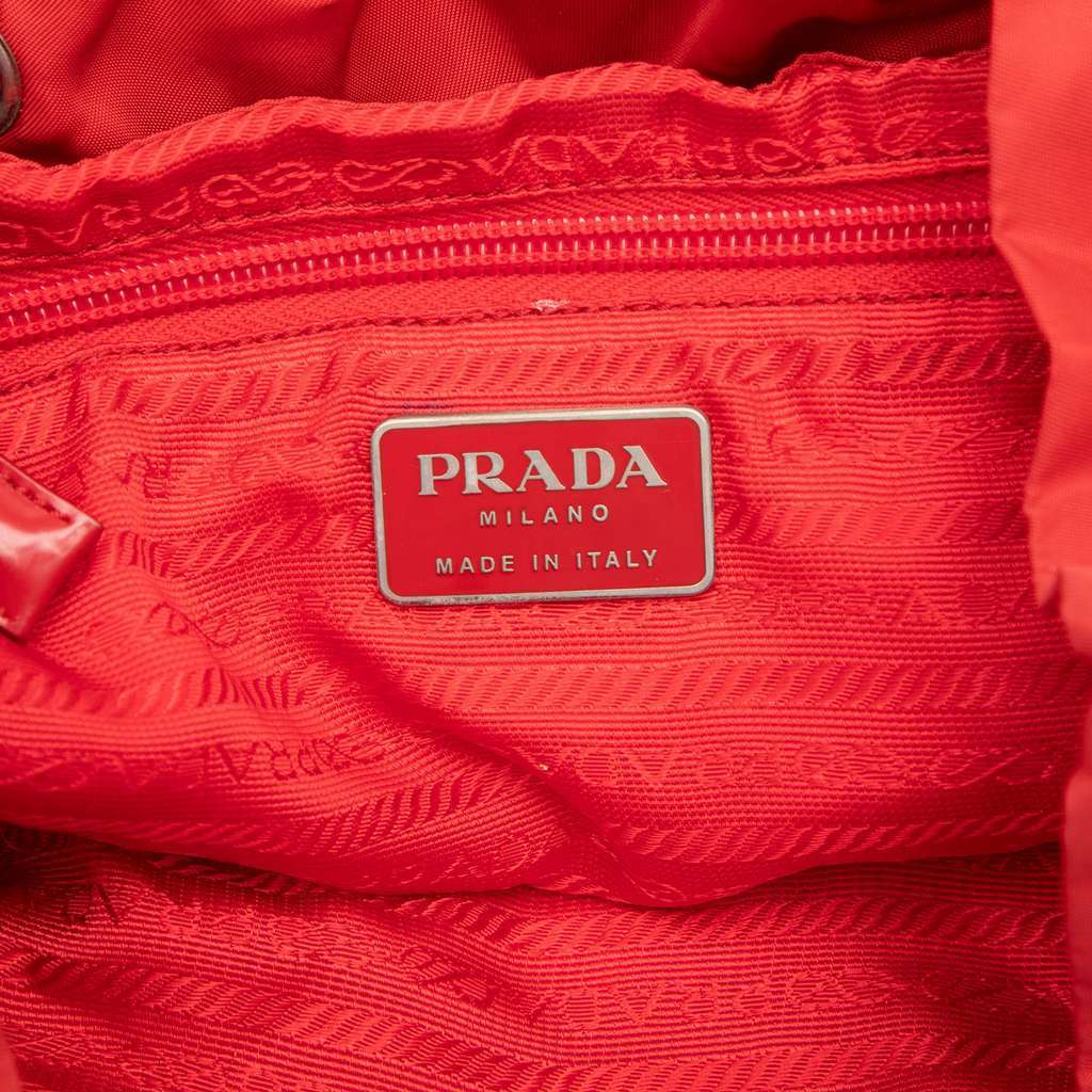 Prada Tessuto Backpack Red Good - Box View