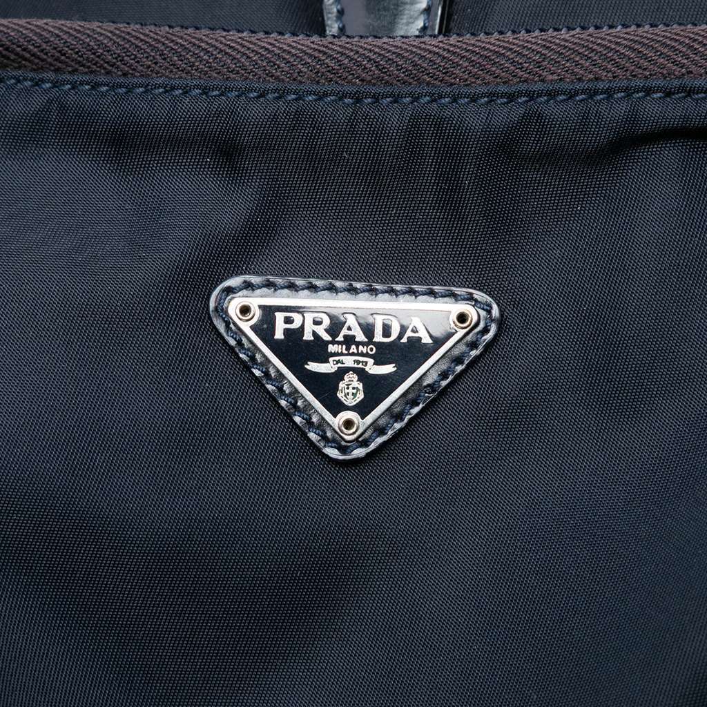 Prada Tessuto Backpack Blue Good - Box View
