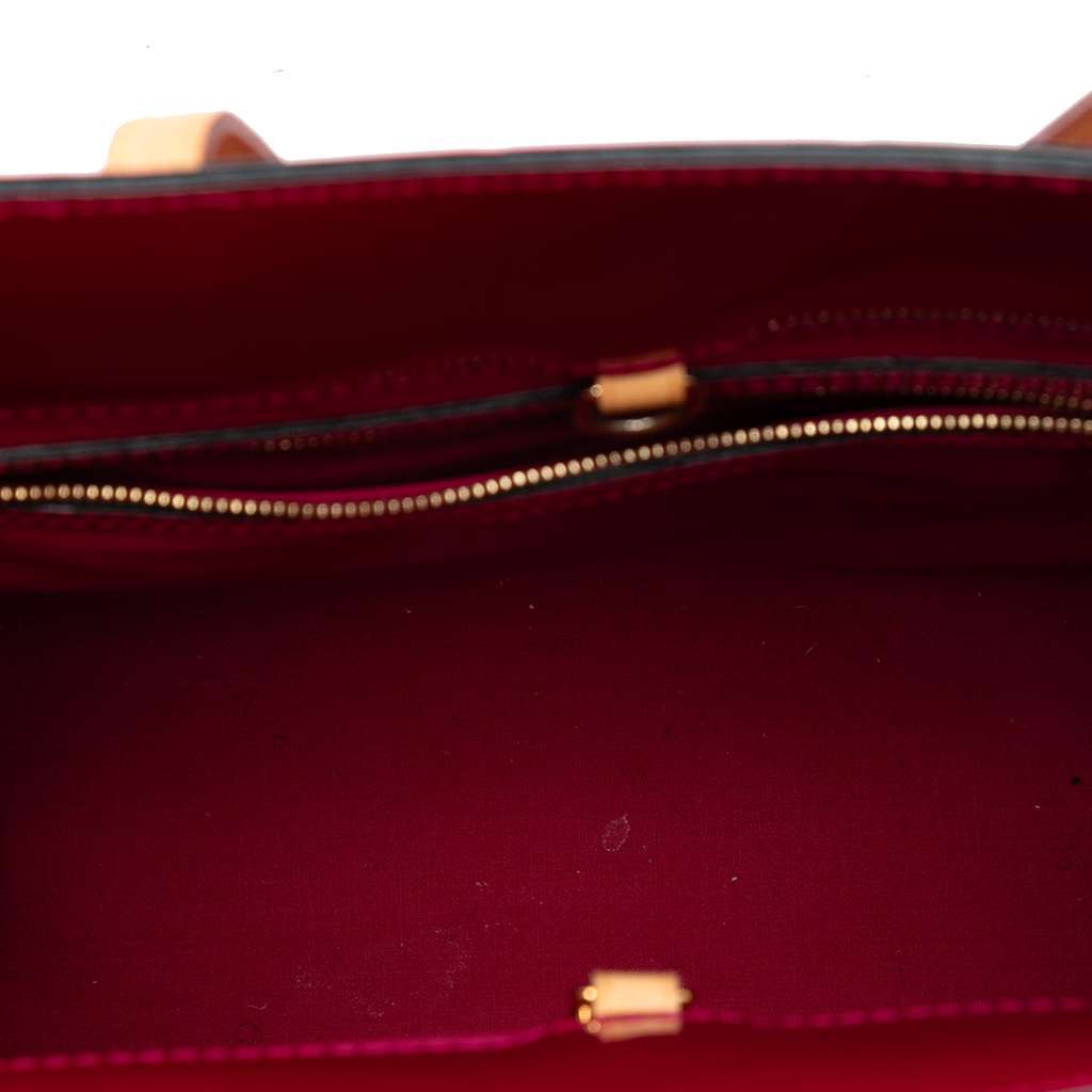 Louis Vuitton Monogram Vernis Catalina NS Red Leather Good - Model View