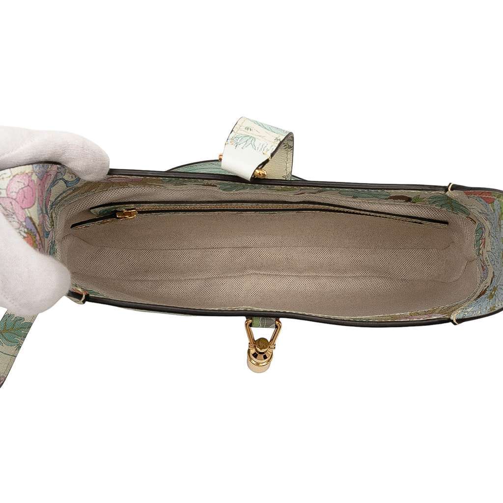 Gucci Small Calfskin Tiger Jackie 1961 Crossbody Blue Leather Very good condition - Model View
