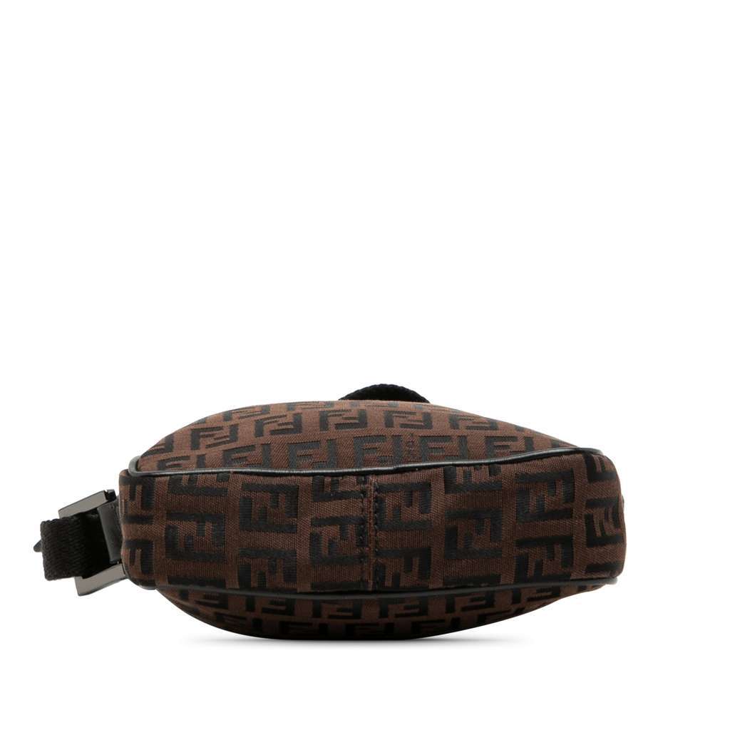Fendi Zucchino Canvas Crossbody Brown Canvas Very good - Inside View