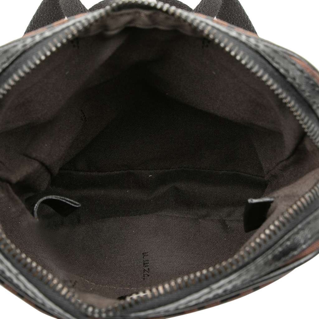 Fendi Zucchino Canvas Crossbody Brown Canvas Very good - Model View