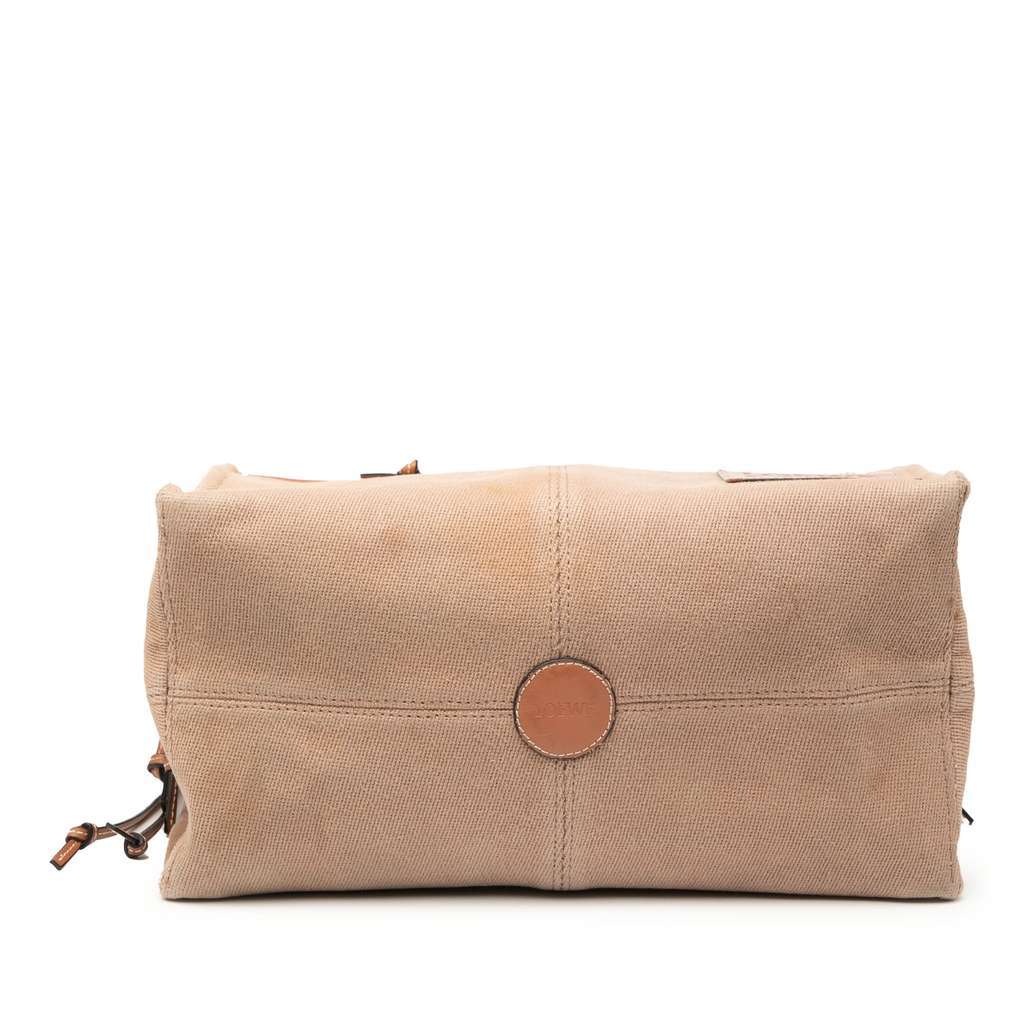 Loewe Small Canvas Cushion Tote Brown Canvas Very good - Inside View