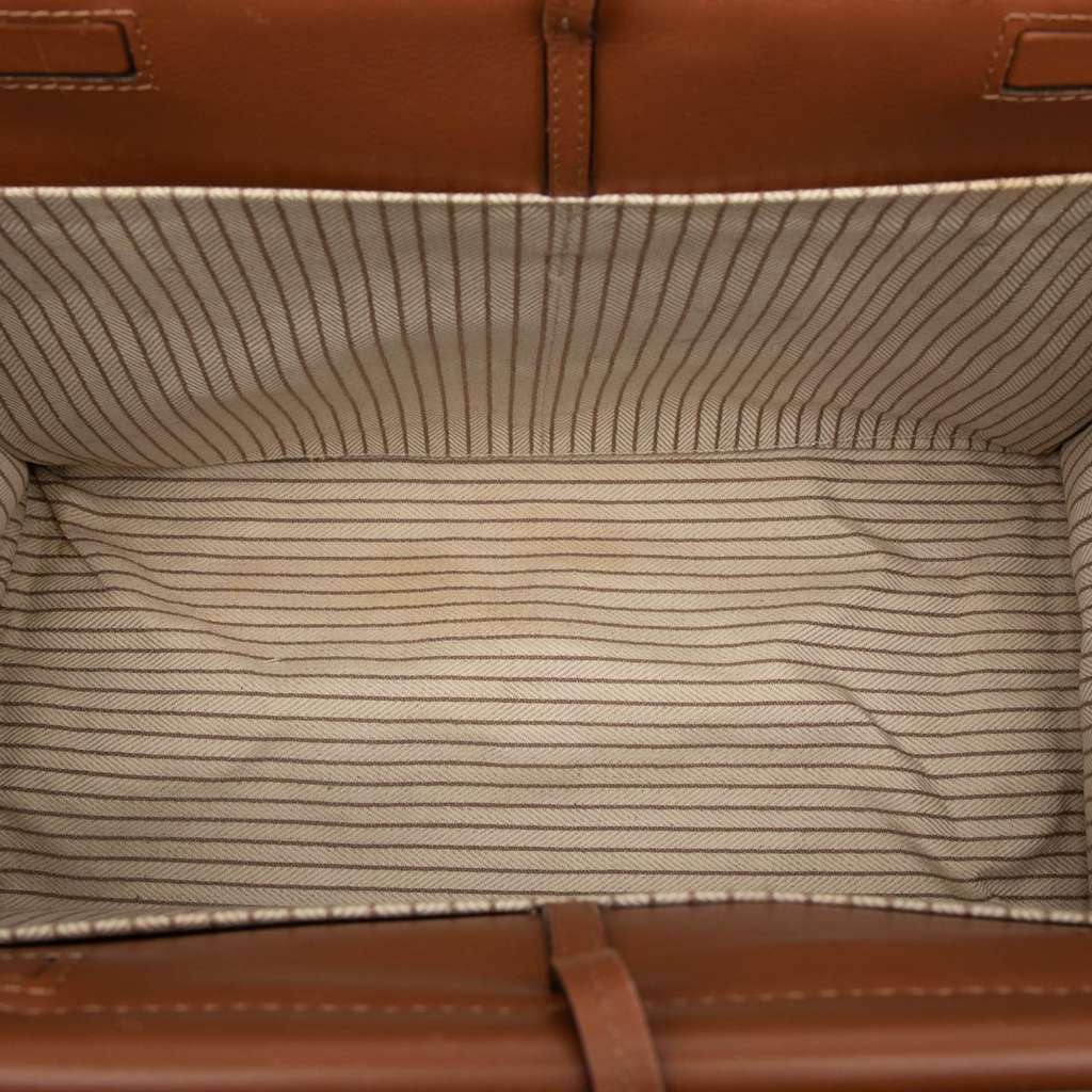 Loewe Small Canvas Cushion Tote Brown Canvas Very good - Model View